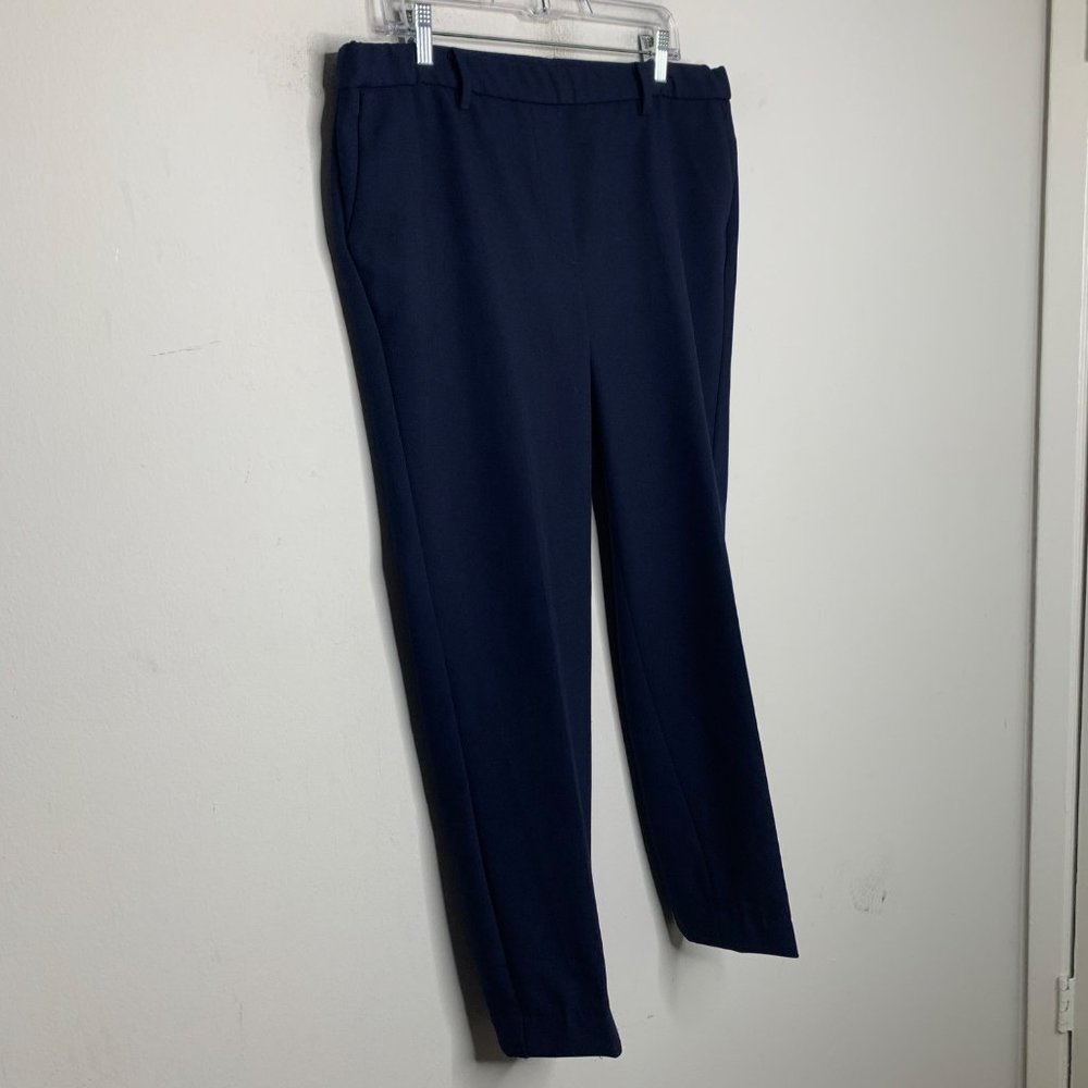 Talbots Cambridge Pants Size 14W Navy Blue Business Office Work - Picture 7 of 10